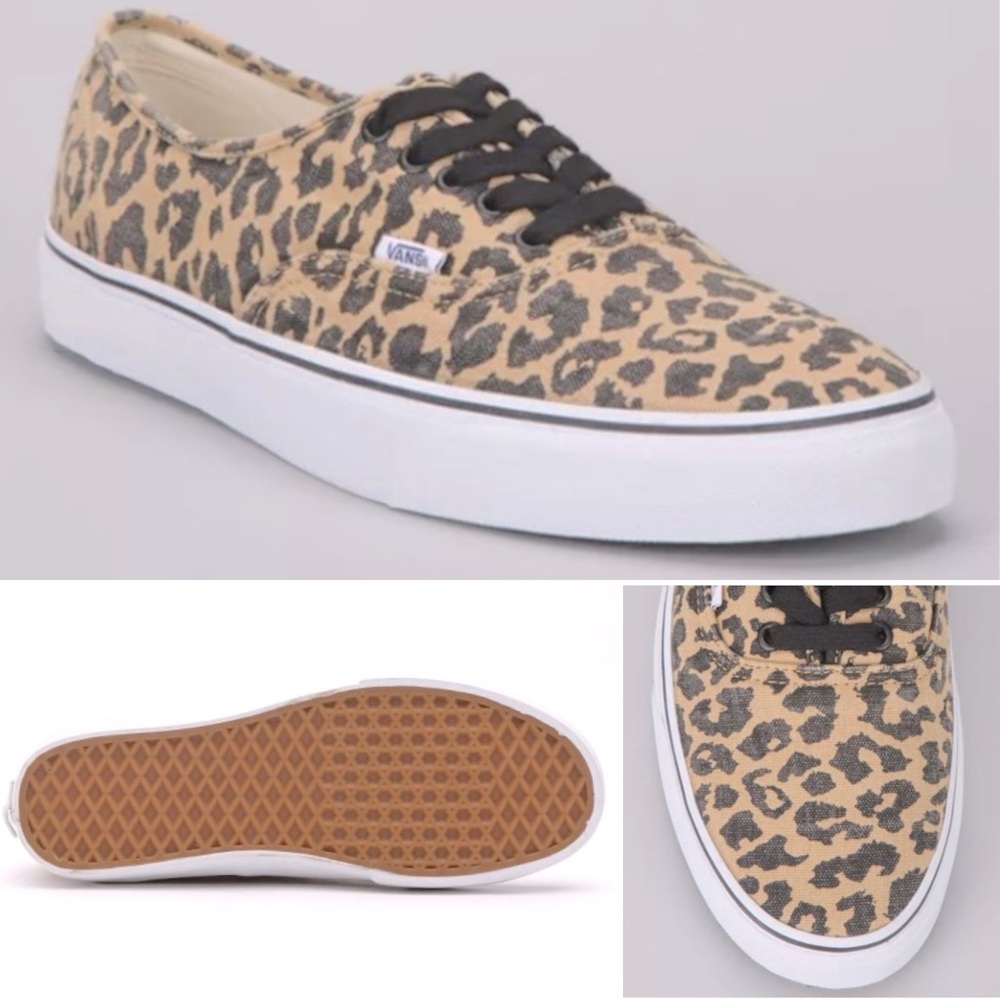 Vans Authentic Van Doren Canvas Shoes Size 8 Womens (6.5 Men’s) in Leopard/Black